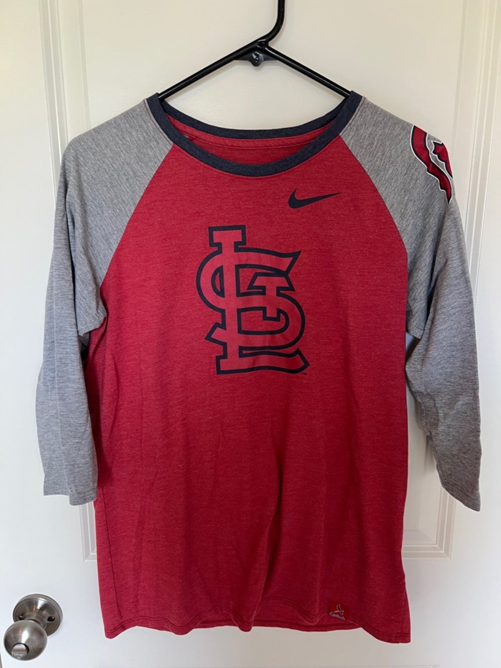 Nike St. Louis Cardinals Baseball Tee | 3/4 Sleeve | Women’s Large